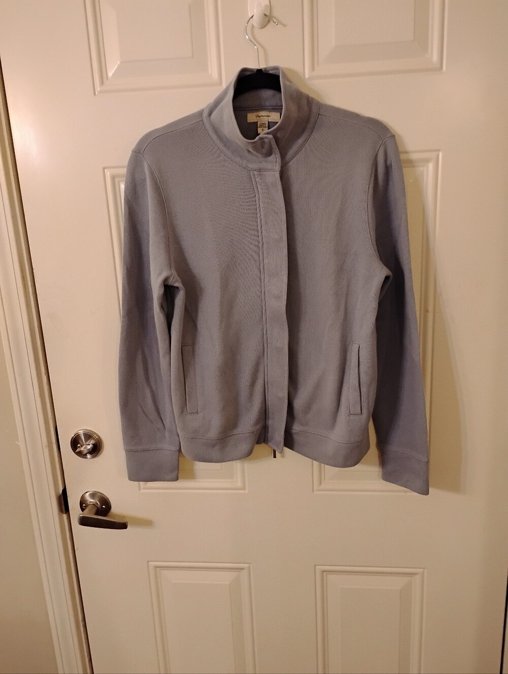 Faconnable Light Gray Stand-Collar Zip Jacket - Picture 1 of 5